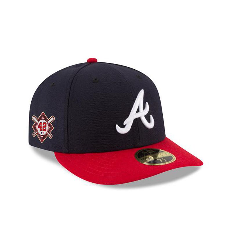 MLB Atlanta Braves Jackie Robinson Day Low Profile 59Fifty Fitted (HHI5445) - Blue New Era Caps